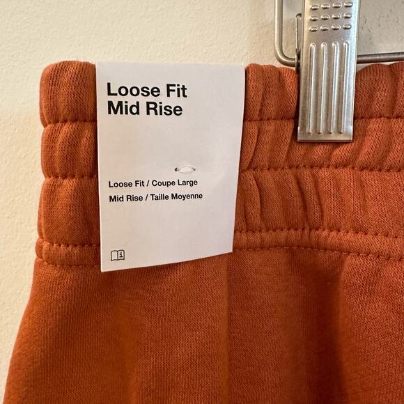 NEW Nike Women's Loose Fit Mid Rise Sweatpants sz XL Dark Orange - Picture 5 of 10